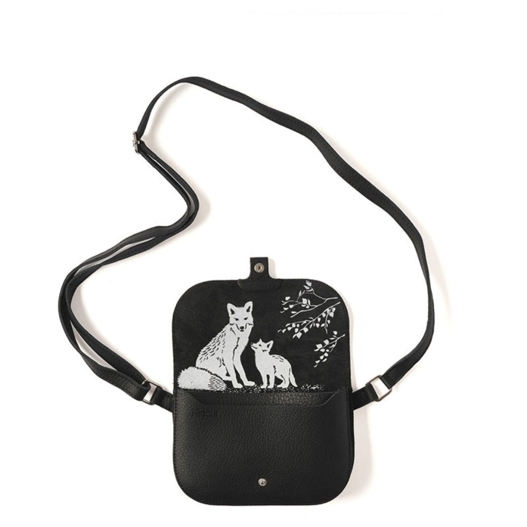 Crossbody veske Little Fox sort