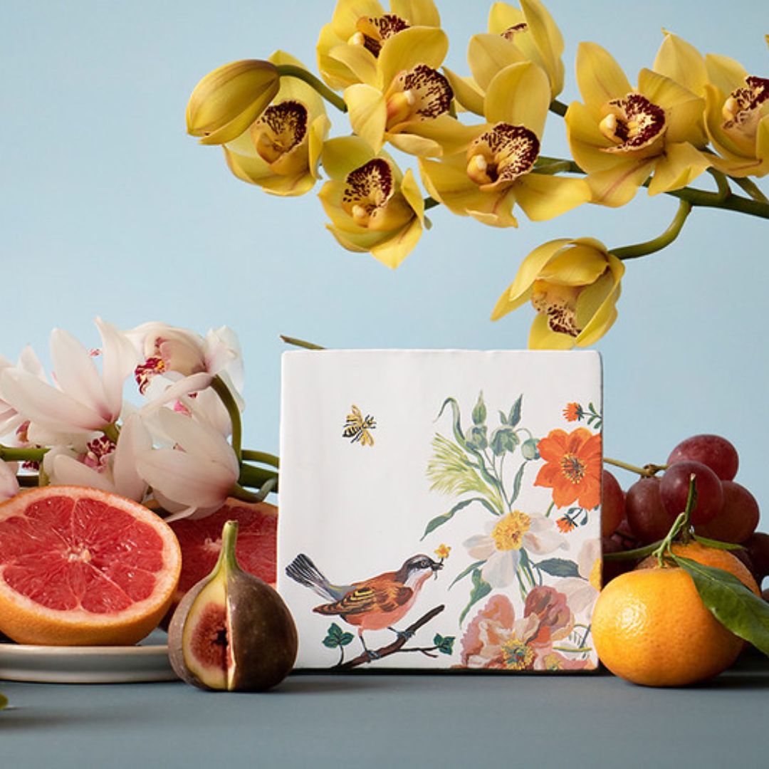 StoryTiles “Birds and Bees” – keramisk veggdekor, gaveidé til naturglade