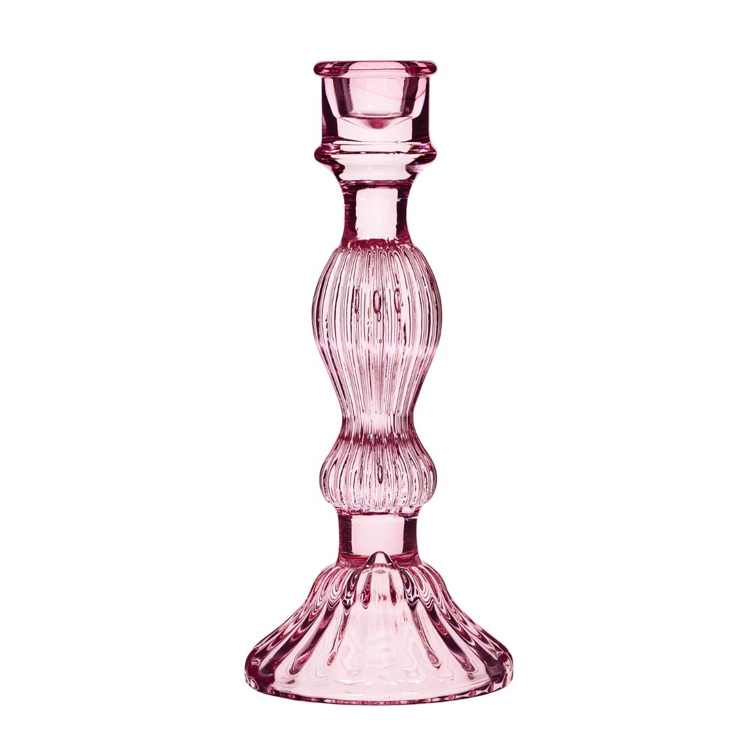 Vintage lysestake i rosa fra Sass & Belle – glass.