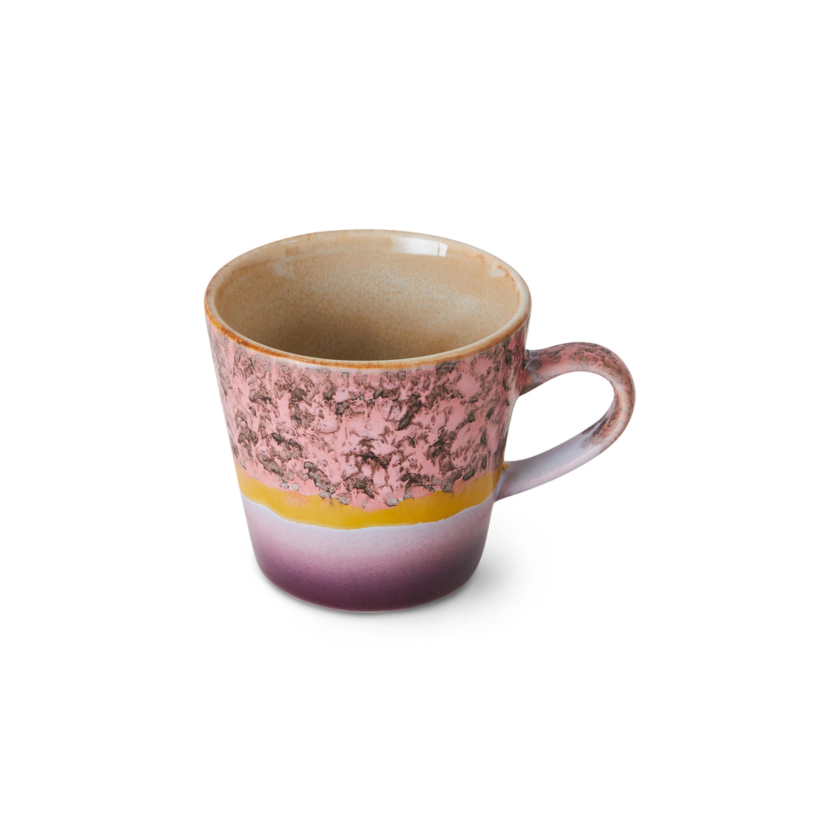 HK Living 70's Americano kaffekopp Blast – sidevisning av håndlaget keramikk i Blast-design