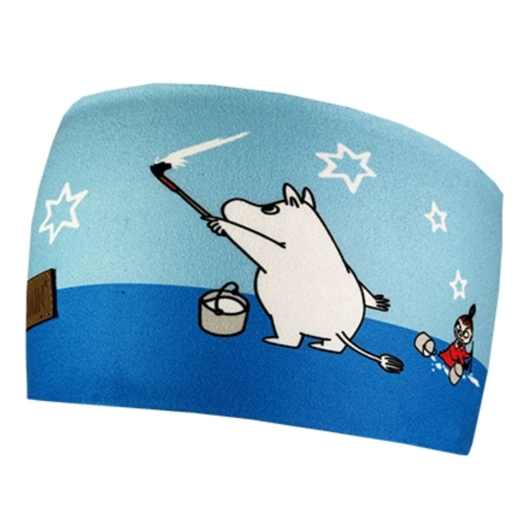 To-lags pannebånd fra Moomin® by Davvin. Pannebånd har et print av Mummi og Lille My. Dette er perfekt for friluft og utendørs aktiviter til alle årstider og til glede for store og små! Materialer: 90% polyester, 10% elasthanStørrelse: XSFarge: blå
