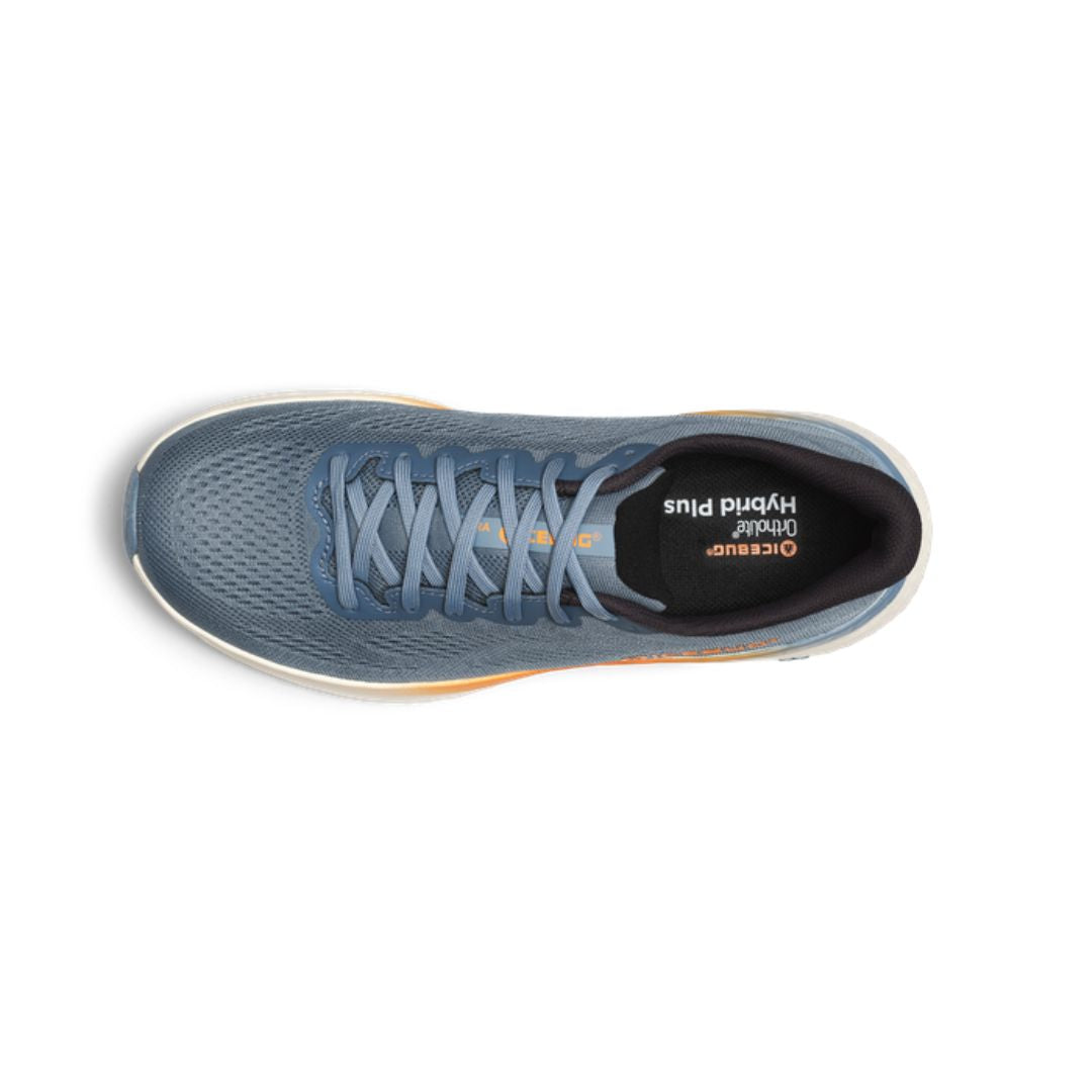 ICEBUG Aura RB9X i fargen Pigeon Blue/Peach sett ovenfra