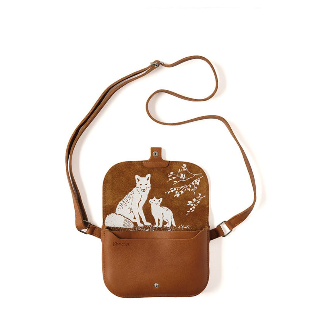 Keecie Little Fox Crossbody-veske Cognac