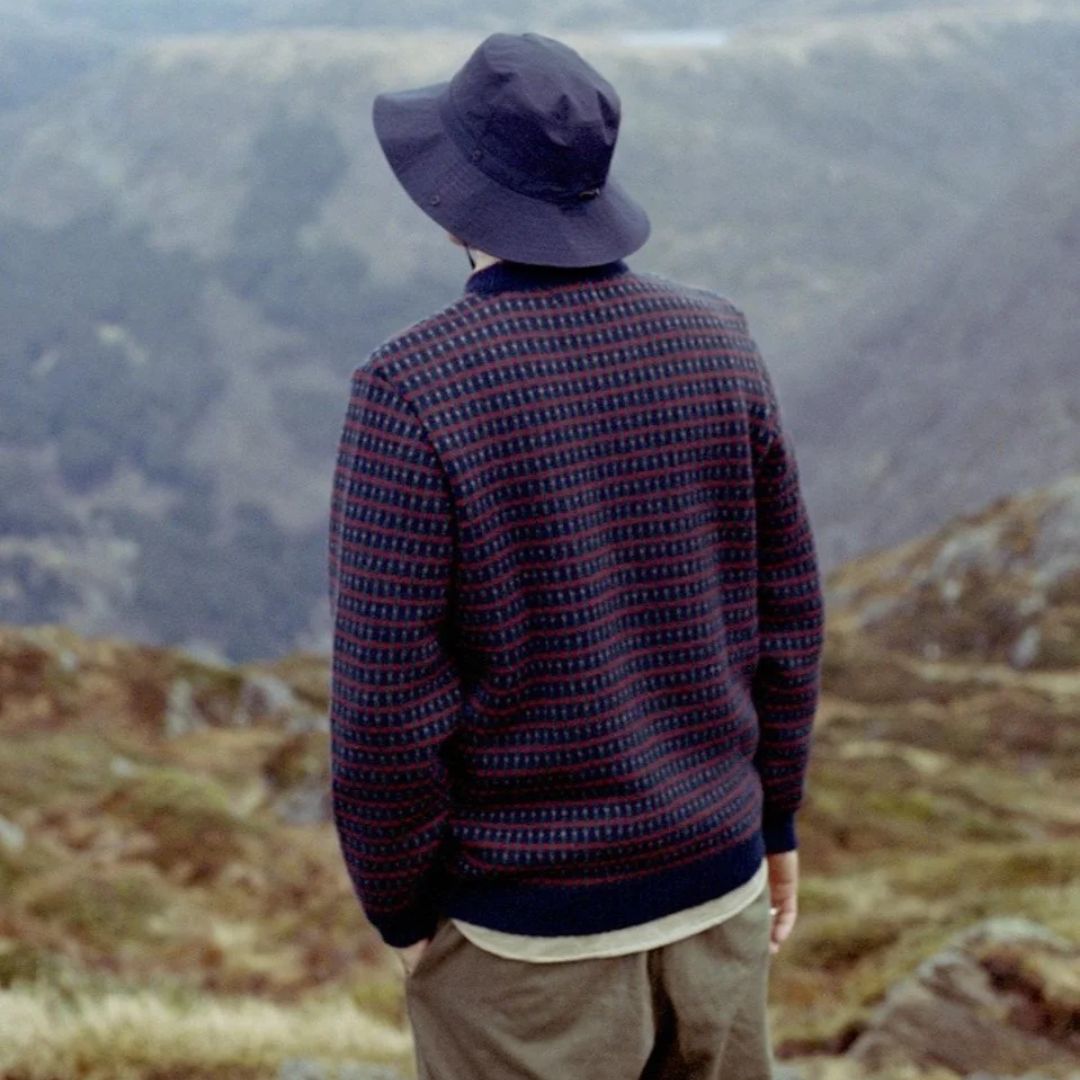 Norlender Hammerfest genser i ull med mønster