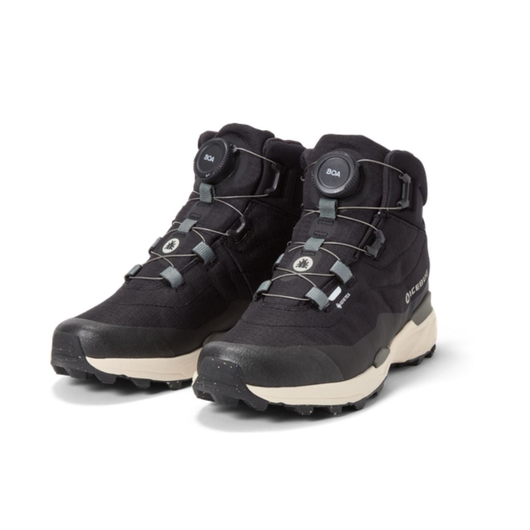 Icebug Rover 2 Mid RB9X GTX Black tursko med GORE-TEX og BOA lukking