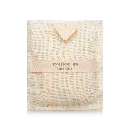 Stone Soap Spa badevott Lemongrass med naturlig jute og håndlaget såpe