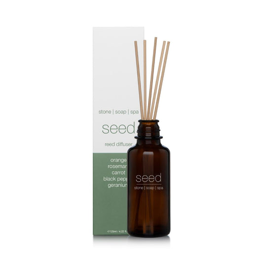 Stone Soap Spa duftspreder Leaf med naturlige duftpinner i glassflaske