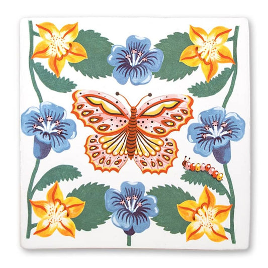 Keramisk StoryTile "Embrace change" håndlaget flis med budskap om å omfavne forandring.