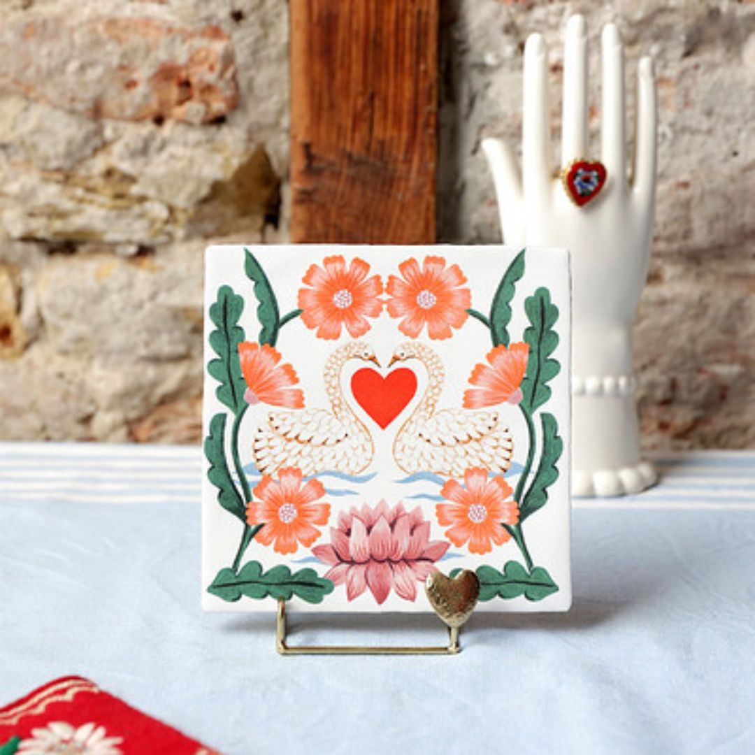 StoryTiles “Together for a lifetime”, keramisk veggdekor, perfekt bryllupsgave