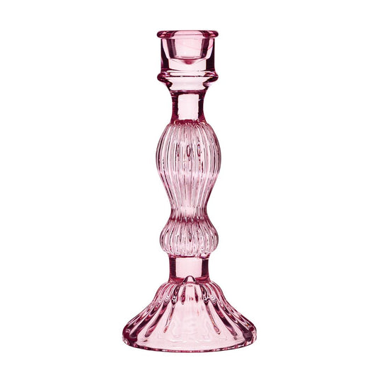 Vintage lysestake i rosa fra Sass & Belle – glass.